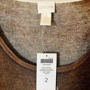 Chico light weight long sweater shirt